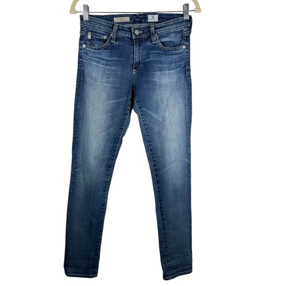 AG The Silt Cigarette Leg‎ Jeans Women's 27 Blue Medium Wash Skinny Leg Stretch - Picture 1 of 8
